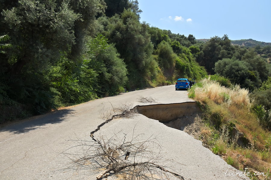 Последствия февральского потопа. Греция, о. Крит, 22 июня 2019